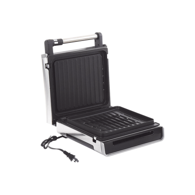 PARRILLA ELÉCTRICA DE HUMO, ACERO INOXIDABLE. - Kompletum