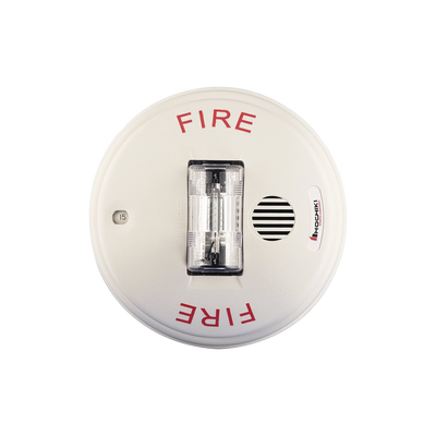 Sirena Estrobo 24 Vcd, Instalación en Techo, Multi Candela, Color Blanco (0500-06110) - Kompletum