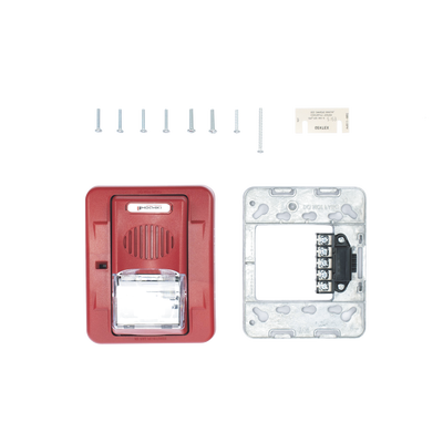 Sirena Estrobo, 12 Vcd, Multi-Candela 15 hasta 110 cd, Montaje En Pared, Color Rojo, Serie HEC3 (0500-05980) Hochiki - Kompletum