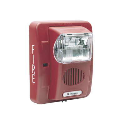 Sirena Estrobo, 24 Vcd, Multi-Candela 15 hasta 110 cd, Montaje En Pared, Color Rojo, Serie HEC3 (0500-06020), Hochiki - Kompletum