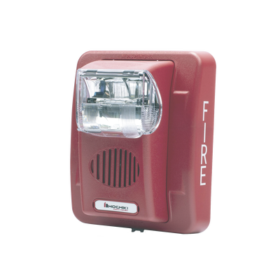 Sirena Estrobo, 24 Vcd, Multi-Candela 15 hasta 110 cd, Montaje En Pared, Color Rojo, Serie HEC3 (0500-06020), Hochiki - Kompletum