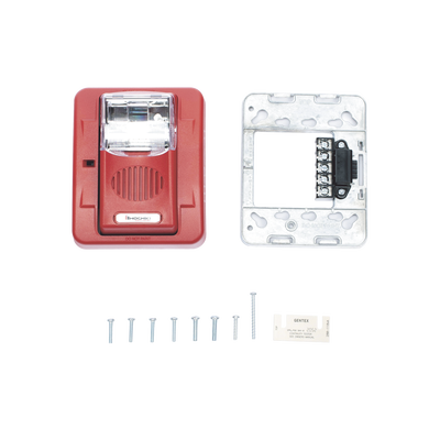 Sirena Estrobo, 24 Vcd, Multi-Candela 15 hasta 110 cd, Montaje En Pared, Color Rojo, Serie HEC3 (0500-06020), Hochiki - Kompletum