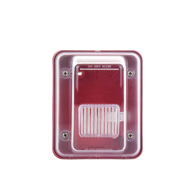 Cubierta para instalar sirenas estrobo en exterior compatible con estrobos sirenas Hochiki color rojo - Kompletum