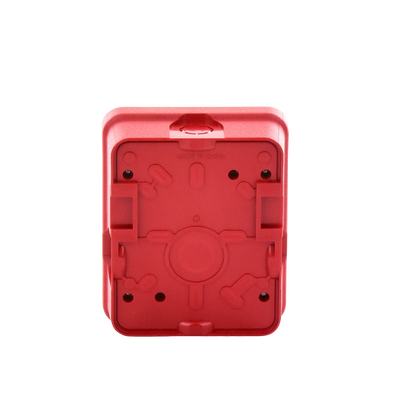 Cubierta para instalar sirenas estrobo en exterior compatible con estrobos sirenas Hochiki color rojo - Kompletum