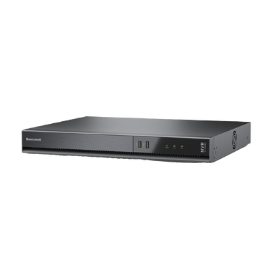 NVR 8 Megapixel (4K) / 16 Canales / 16 Puertos PoE+ / H.265 / 2 Bahías de Disco Duro (No incluidos) / Conexión P2P / ONVIF / NDAA / Soporta IA / Serie 35 / Audio y Alarmas I/O / Honeywell Security - Kompletum