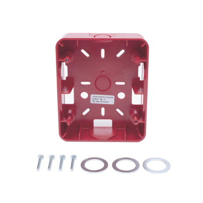 Caja Trasera Resistente a la Intemperie, Roja (para usar con la serie de estrobos HE) (0500-06360) De Hochiki - Kompletum