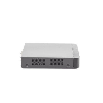 (ACUSENSE / Evita Falsas Alarmas) DVR 4 Megapixel / 4 Canales TURBOHD + 2 Canales IP / 1 Bahía de Disco Duro / 1 Canal de Audio - Kompletum