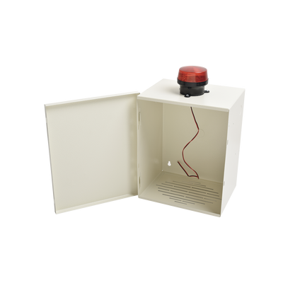 Gabinete de Resguardo de Sirena de 30 Watts con Alerta Visual Estroboscópica. - Kompletum