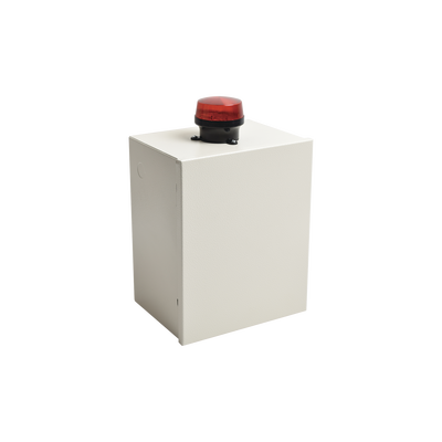 Gabinete de Resguardo de Sirena de 30 Watts con Alerta Visual Estroboscópica. - Kompletum