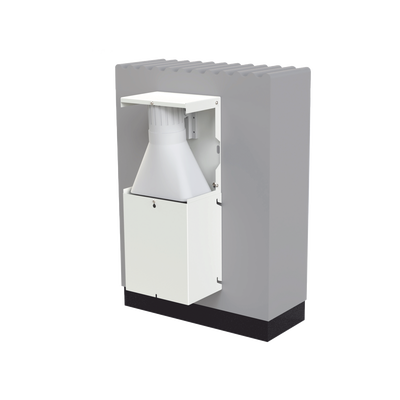 Gabinete para Resguardo de Sirena de 30 W (SF581A o SF581L No incluida). Sin Placa para tamper. - Kompletum