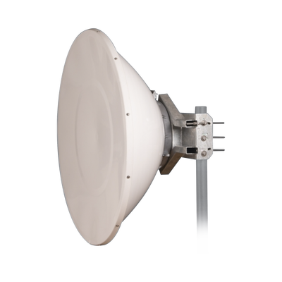 Antena Direccional de Alto Rendimiento / 35.5 ± 1 dBi  / 4 ft / 5.9-7.125 GHz / Conectores RP-SMA / Alto Aislamiento al Ruido / Fácil Montaje y herraje de acero inoxidable /  Radomo Incluido - Kompletum