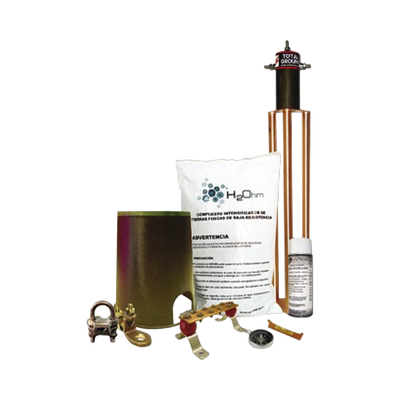 Kit de tierra física modelo TG45AB con Electrodo Magnetoactivo, capacidad: 45 AMP - Kompletum