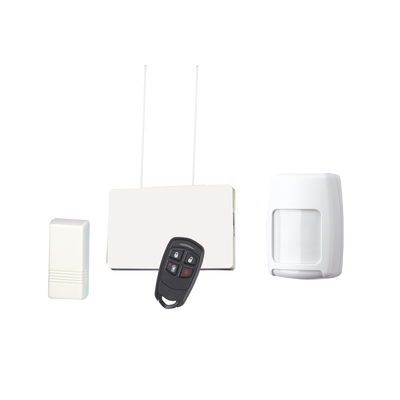 Kit de Receptor y Sensores Inalámbricos Para Panel Vista. Magnéticos y de Movimiento mas Control Remoto - Kompletum