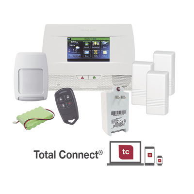 Panel de Alarma Inalambrico Autocontenido con Pantalla Touch L5210, integrable a casa inteligente usando servicio de Total Connect - Kompletum