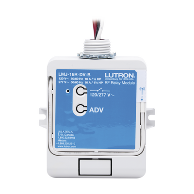 (RadioRA2) Relay control de iluminación, carga 16A, 120/277V, compatible con RadioRA2, RA2Select y RR3. - Kompletum