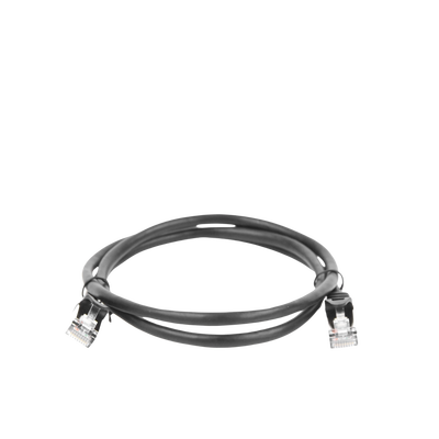 Cable de parcheo FTP Cat5e - 1 m - negro - Kompletum