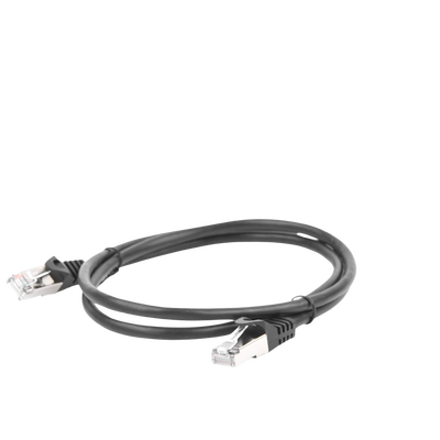 Cable de parcheo FTP Cat5e - 1 m - negro - Kompletum