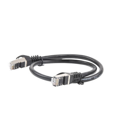 Cable de parcheo FTP Cat6 - 0.5 m - negro - Kompletum