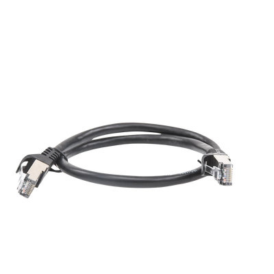 Cable de parcheo FTP Cat6 - 0.5 m - negro - Kompletum