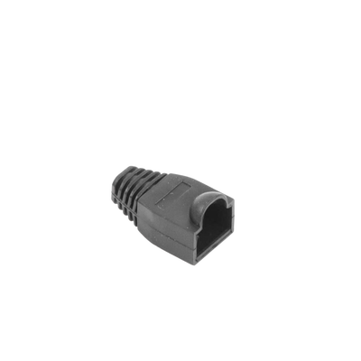 Bota Plástica para protección de Plug RJ45, Color Negro - Kompletum