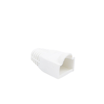 Bota Plástica para protección de Plug RJ45, Color Blanco - Kompletum