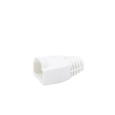 Bota Plástica para protección de Plug RJ45, Color Blanco - Kompletum