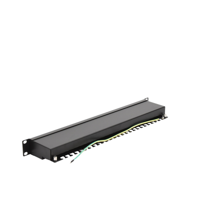 Panel de parcheo de impacto Blindado (STP) de 24 puertos Cat5e, 19in - Kompletum