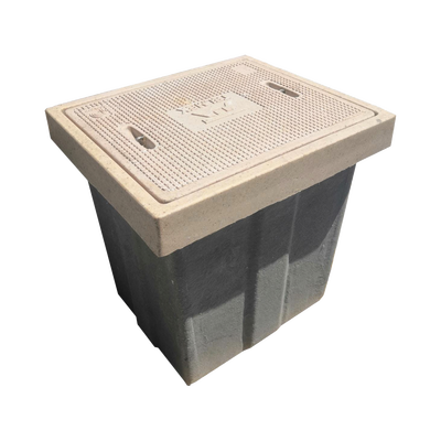 Registro de Telecomunicaciones L1T Ligero, 1 Tapa, Resistencia 3 Toneladas, Uso Peatonal - Kompletum