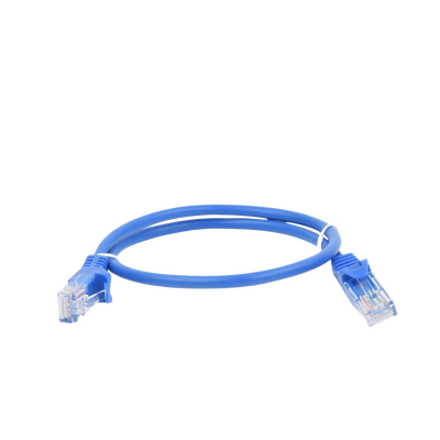 Cable de parcheo UTP Cat5e - 0.5 m - azul - Kompletum