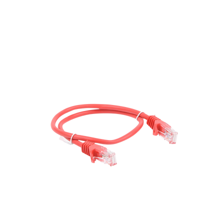 Cable de parcheo UTP Cat5e - 0.5 m - rojo - Kompletum