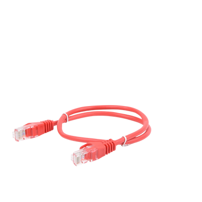 Cable de parcheo UTP Cat5e - 0.5 m - rojo - Kompletum