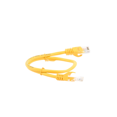 Cable de parcheo UTP Cat5e - 0.5 m - amarillo - Kompletum