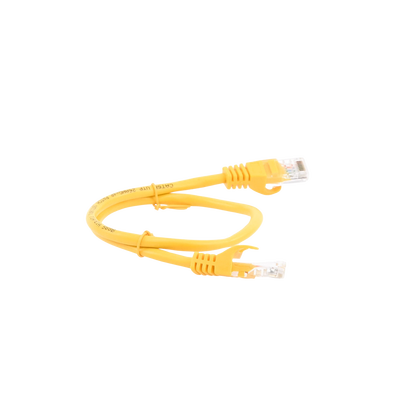 Cable de parcheo UTP Cat5e - 0.5 m - amarillo - Kompletum