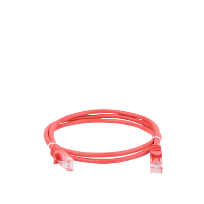 Cable de parcheo UTP Cat5e - 1 m - rojo - Kompletum