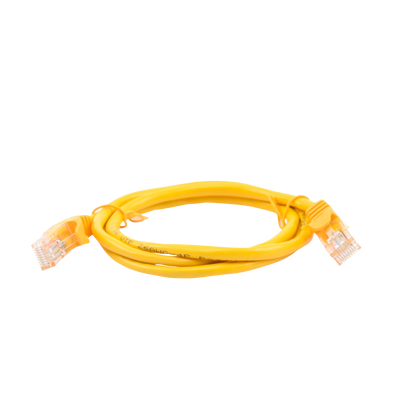 Cable de parcheo UTP Cat5e - 1 m - amarillo - Kompletum