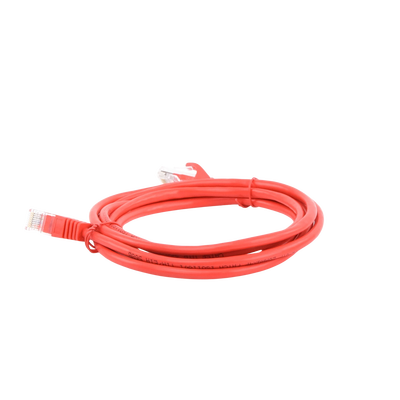 Cable de Parcheo UTP Cat5e - 2.0m. - Rojo - Kompletum