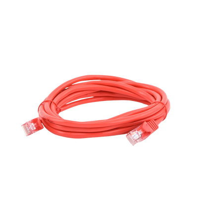 Cable de Parcheo UTP Cat5e - 3.0m. - Rojo - Kompletum