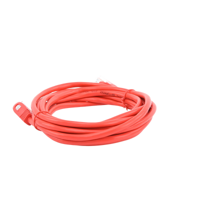 Cable de Parcheo UTP Cat5e - 3.0m. - Rojo - Kompletum