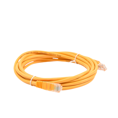 Cable de parcheo UTP Cat5e - 3.0m. - Amarillo - Kompletum