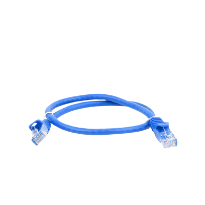 Cable de parcheo UTP Cat6 - 0.5 m - azul - Kompletum