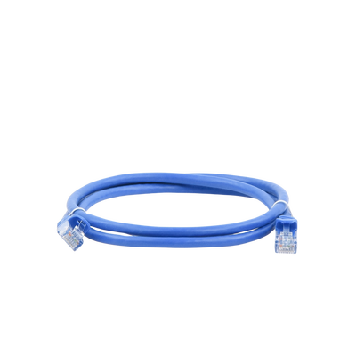 Cable de parcheo UTP Cat6 - 1 m - azul - Kompletum