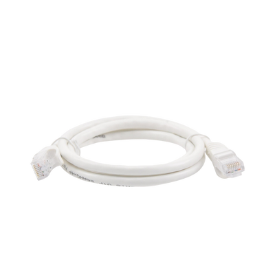 Cable de parcheo UTP Cat6 - 1 m - blanco - Kompletum
