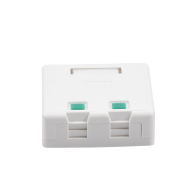 Caja de pared con 2 puertos Keystone, no incluye Jacks - Kompletum