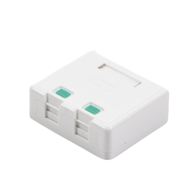 Caja de pared con 2 puertos Keystone, no incluye Jacks - Kompletum