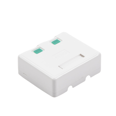 Caja de pared con 2 puertos Keystone, no incluye Jacks - Kompletum