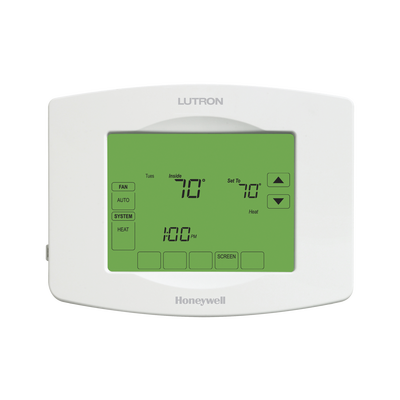 Termostato Touchpro inalambrico, para el control de clima, se integra a soluciones LUTRON RadioRa2/RA2 Select. - Kompletum
