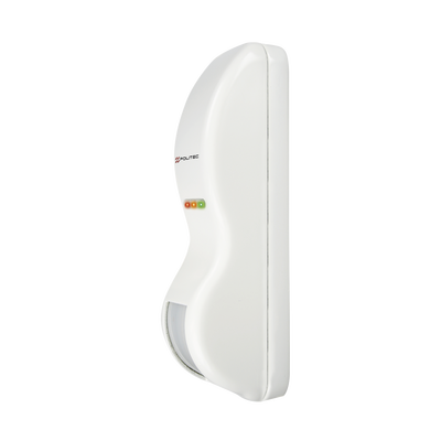Sensor tipo cortina/ Interior y Exterior/ Funcion antimascara / Doble tecnologia PIR & MW/ Cobertura de hasta 12 metros/ Compatible con cualquier panel de alarma / Cableado - Kompletum