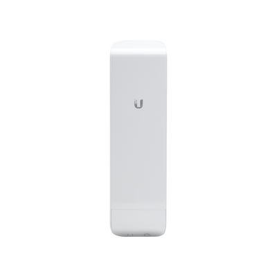 NanoStation airMAX M5 CPE, hasta 150 Mbps, frecuencia 5 GHz (5170-5875 MHz) con antena integrada de 16 dBi UBIQUITI