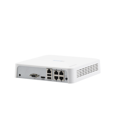 NVR 4 Megapixel (Compatibles con Cámaras AcuSense) / 4 Canales IP / 4 Puertos PoE+ / 1 Bahía de Disco Duro / Salida en Full HD - Kompletum