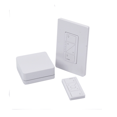 (Caseta Wireless) Kit Hub controlador, atenuador (dimmer), control y tapa. - Kompletum